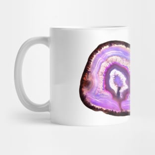 Purple agate mineral cross section Mug